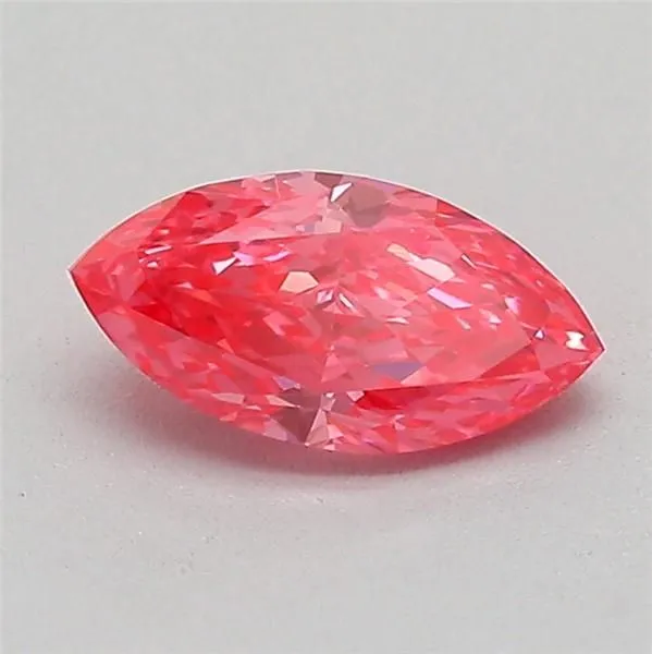 0.50ct MARQUISE Fancy Vivid Pink VVS2 Coloured Lab diamond