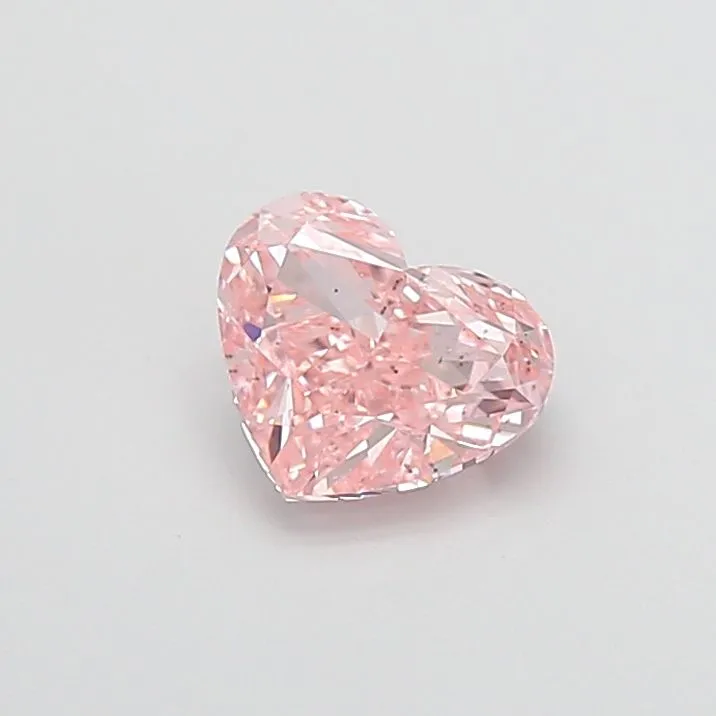 1.50ct HEART Fancy Intense Pink VS2 Coloured Lab diamond