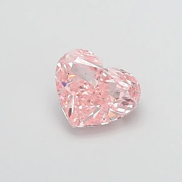 1.5ct HEART Fancy Intense Pink VS2 Coloured Lab diamond
