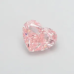1.5ct HEART Fancy Intense Pink VS2 Coloured Lab diamond