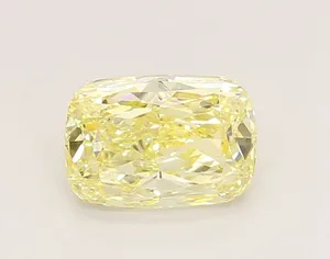1.09ct CUSHION Fancy Intense Yellow VVS2 Coloured Lab diamond