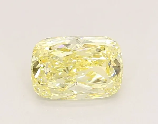 1.09ct CUSHION Fancy Intense Yellow VVS2 Coloured Lab diamond
