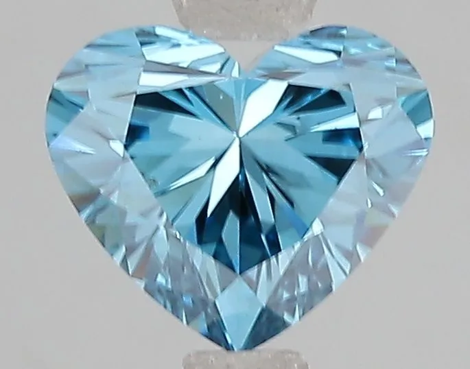 1.50ct HEART Fancy Vivid Blue VS1 Coloured Lab diamond