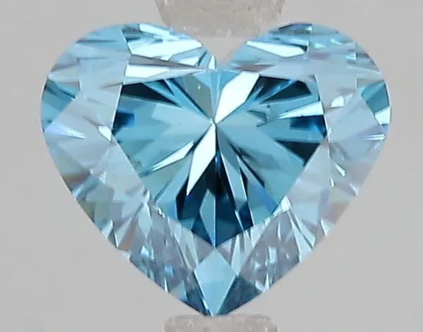 1.5ct HEART Fancy Vivid Blue VS1 Coloured Lab diamond