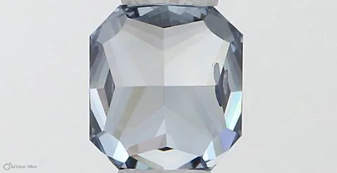 0.37ct RADIANT Fancy Vivid Blue SI1 Coloured Lab diamond