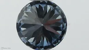 0.42ct ROUND Fancy Vivid Blue SI1 Coloured Lab diamond