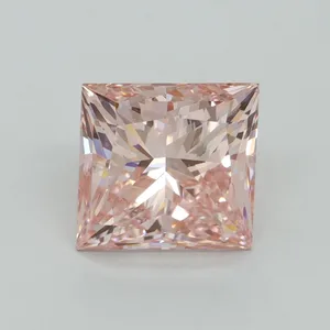 5.05ct PRINCESS Fancy Intense Pink VS1 Coloured Lab diamond