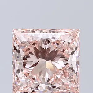 3.5ct PRINCESS Fancy Intense Pink VS1 Coloured Lab diamond