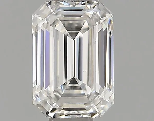 0.73ct EMERALD F VS2 Lab diamond