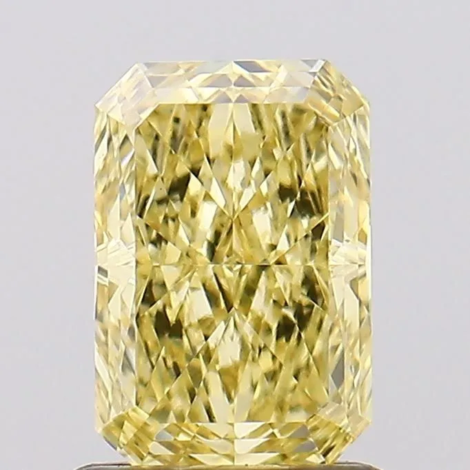 1.03ct RADIANT Fancy Intense Yellow VVS2 Coloured Lab diamond