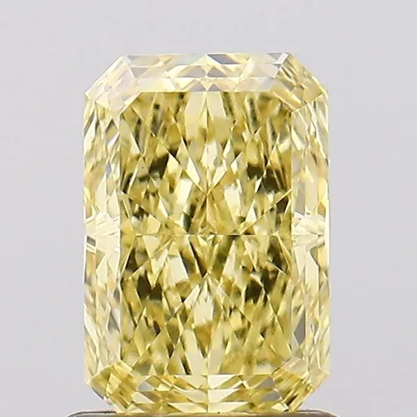 1.03ct RADIANT Fancy Intense Yellow VVS2 Coloured Lab diamond