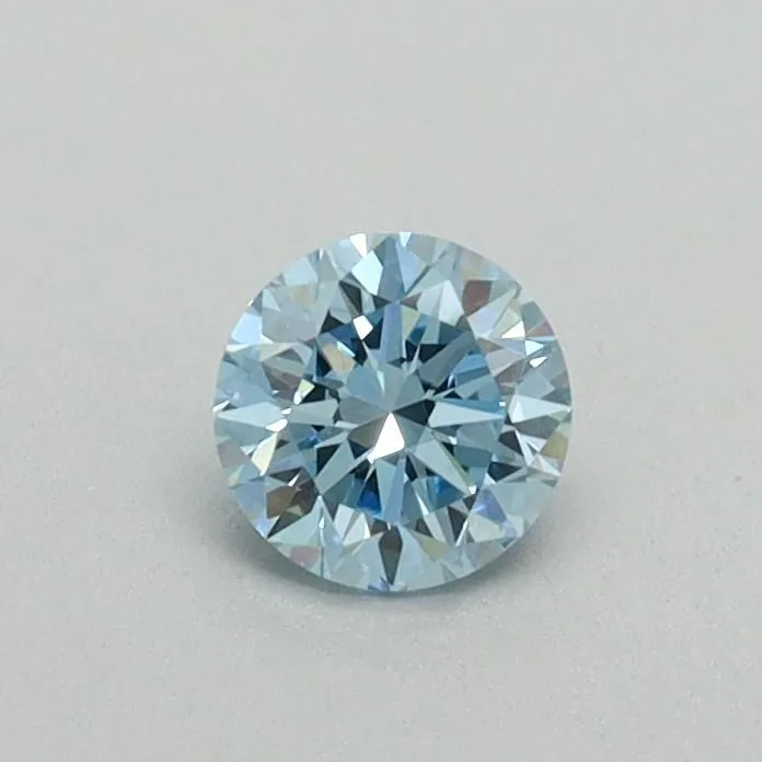 0.33ct ROUND Fancy Vivid Blue VVS2 Coloured Lab diamond