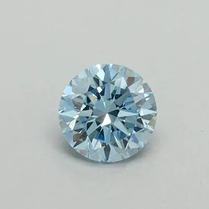 0.33ct ROUND Fancy Vivid Blue VVS2 Coloured Lab diamond