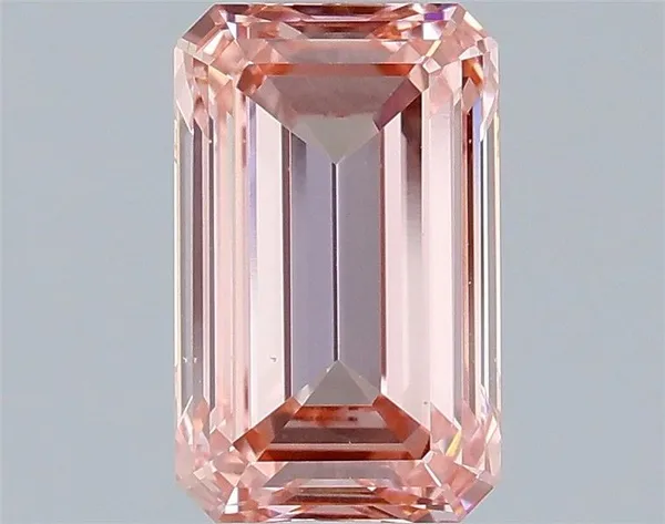 1.51ct EMERALD Fancy Vivid Pink VS1 Coloured Lab diamond