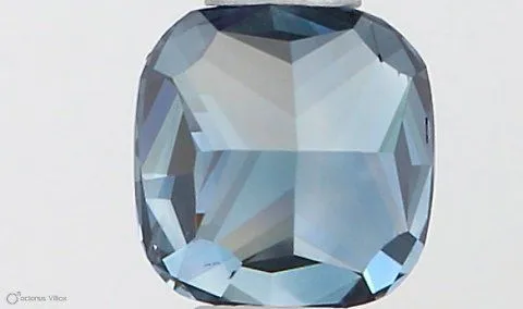 0.40ct CUSHION Fancy Vivid Blue VS2 Coloured Lab diamond