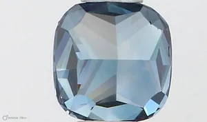 0.4ct CUSHION Fancy Vivid Blue VS2 Coloured Lab diamond