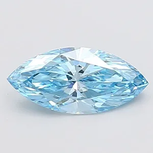 1.07ct MARQUISE Fancy Vivid Blue VS1 Coloured Lab diamond