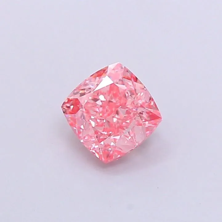 1.02ct CUSHION Fancy Vivid Pink VVS2 Coloured Lab diamond