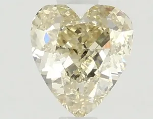 1.06ct HEART Fancy Yellow VS1 Coloured Lab diamond