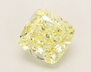 1.04ct CUSHION Fancy Yellow VS1 Coloured Lab diamond