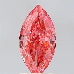 1.49ct MARQUISE Fancy Vivid Pink VS1 Coloured Lab diamond