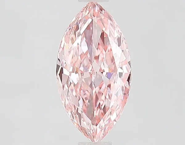 1.07ct MARQUISE Fancy Vivid Pink VS1 Coloured Lab diamond