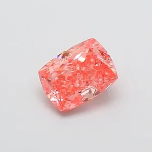 1.05ct CUSHION Fancy Vivid Pink VS1 Coloured Lab diamond