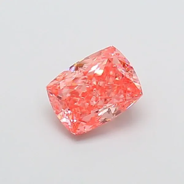 1.05ct CUSHION Fancy Vivid Pink VS1 Coloured Lab diamond