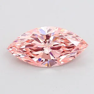 1.05ct MARQUISE Fancy Vivid Pink VS1 Coloured Lab diamond