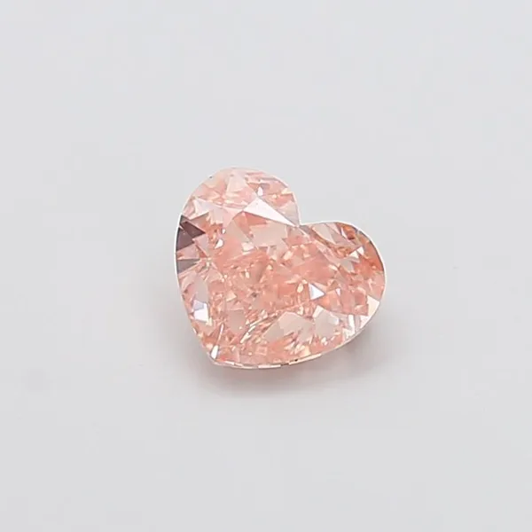 1.04ct HEART Fancy Intense Brownish Pink VS1 Coloured Lab diamond