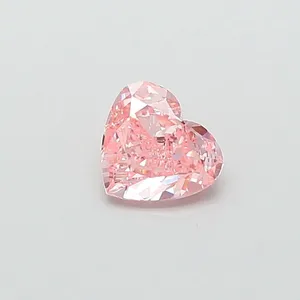 1ct HEART Fancy Vivid Pink VVS2 Coloured Lab diamond