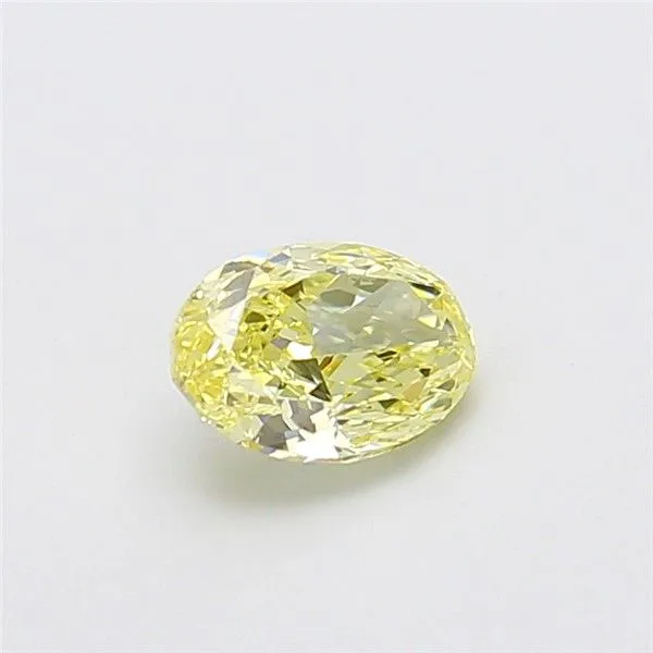 1.11ct OVAL Fancy Yellow VS1 Coloured Lab diamond