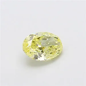 1.11ct OVAL Fancy Yellow VS1 Coloured Lab diamond
