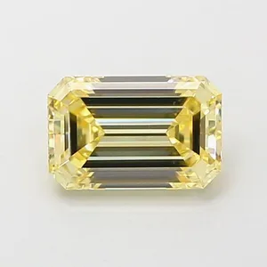 1.05ct EMERALD Fancy Yellow VS2 Coloured Lab diamond