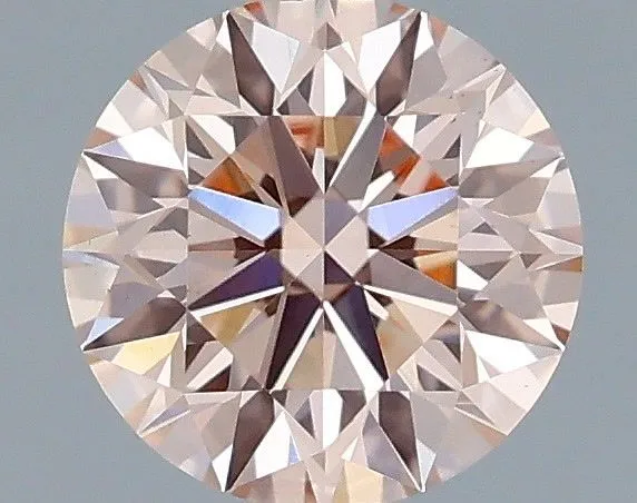 0.60ct ROUND Fancy Pink VS1 Coloured Lab diamond