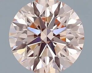 0.6ct ROUND Fancy Pink VS1 Coloured Lab diamond