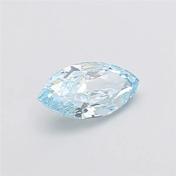 1.08ct MARQUISE Fancy Vivid Blue VVS2 Coloured Lab diamond