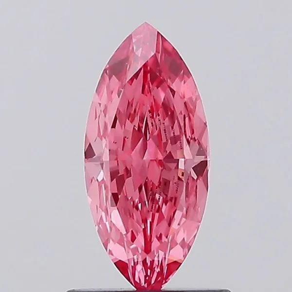 1.01ct MARQUISE Fancy Vivid Pink VS1 Coloured Lab diamond
