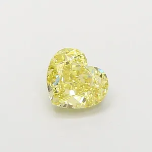 1.07ct HEART Fancy Intense Yellow VS1 Coloured Lab diamond