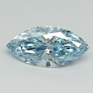 1.03ct MARQUISE Fancy Intense Blue VS2 Coloured Lab diamond