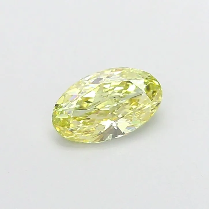 1.02ct OVAL Fancy Yellow VS1 Coloured Lab diamond