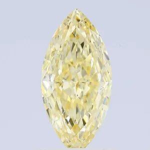 1.02ct MARQUISE Fancy Intense Yellow VS2 Coloured Lab diamond