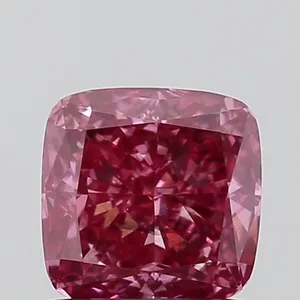 1.05ct CUSHION Fancy Vivid Pink SI1 Coloured Lab diamond