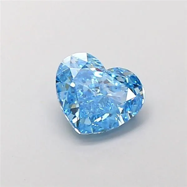 1.01ct HEART Fancy Vivid Blue VVS2 Coloured Lab diamond
