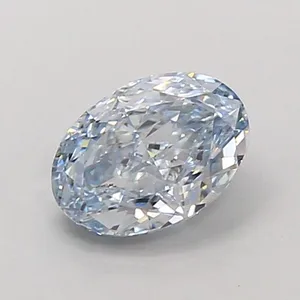 1ct OVAL Fancy Intense Blue VVS2 Coloured Lab diamond