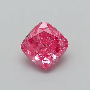 1.01ct CUSHION Fancy Vivid Pink VS1 Coloured Lab diamond