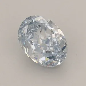 0.77ct OVAL Fancy Intense Blue VVS2 Coloured Lab diamond