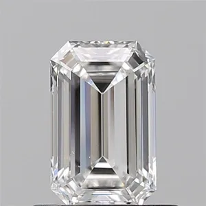0.64ct EMERALD F VS1 Natural diamond