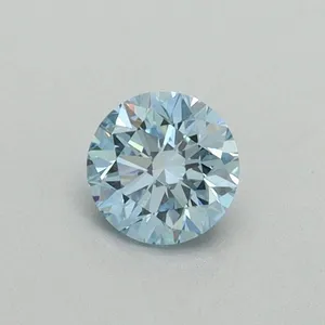 0.34ct ROUND Fancy Vivid Blue VS2 Coloured Lab diamond
