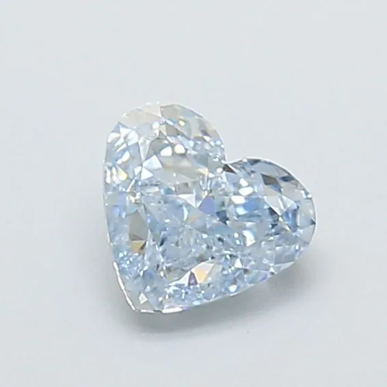 1.06ct HEART Fancy Intense Blue VVS2 Coloured Lab diamond